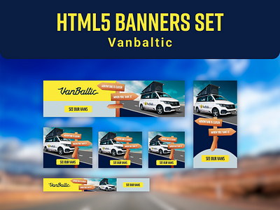 HTML5 Banners Set • Vanbaltic by Vladimir Cherednichenko on Dribbble