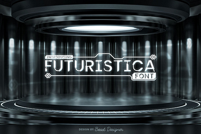 FUTURISTICA FONT by Beast Designer ai font bold futuristic lettering font graphic design robots font