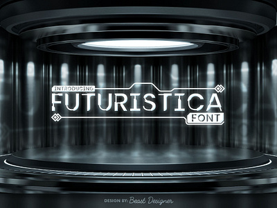 FUTURISTICA FONT by Beast Designer ai font bold futuristic lettering font graphic design robots font