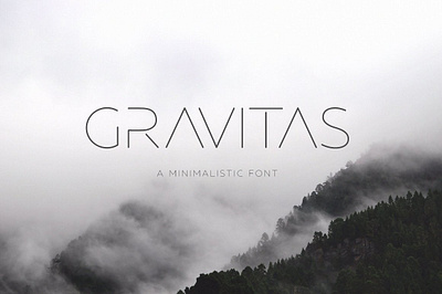 GRAVITAS Modern font concept creative design element graphic gravitas modern font letter minimal minimalist font modern script style typeface typescript typeset word
