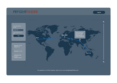 User interface design for a delivery tracking website delivery design tech ui ux website