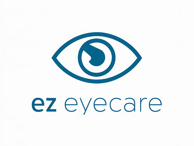 A Best Logo For Eye Clinic Named as EZ Eyecare business design eye eyecare illustration logo logo design