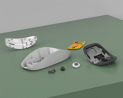 Mouse modelling and rendering with Solidworks