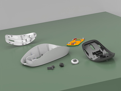 Mouse modelling and rendering with Solidworks
