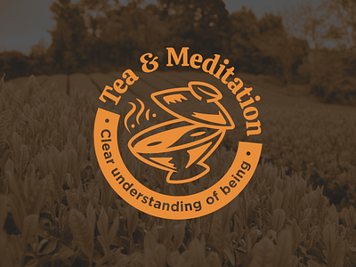 Tea & Meditation Logo branding graphic design logo vector