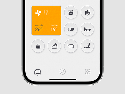 ev remote app buttons car electric ev icons mobile product remote vent