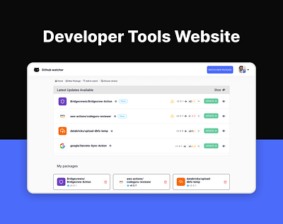 Developer Tools Website github light theme panel tools ui ux