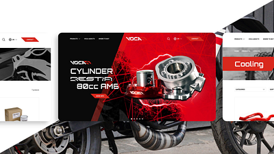 Web design VOCA Racing motor motorcycle web design website wordpress
