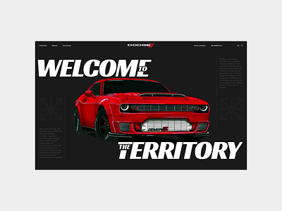 Dodge. "About the company" animation. animation design ui ux