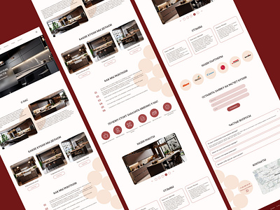 Landing page Furniture store design landing ui