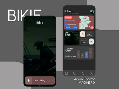 Bike and cycle tracking and navigation APP UI DESIGN (Figma) app design app designs app dev app inspiration app prototypes app ui bike product design ui and ux ui design ui inspiration ux ux design