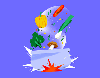 SOUP art illustration design artists branding creative design food graphic graphics illustration soup vegetable