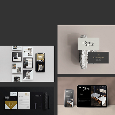 Brand Identity and Marketing Collateral for an Interior Company branding design graphic design typography vector