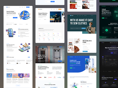 Bundling 7in1 - Landing Page Template business digital product landing page landing page kit responsive mobile service web template website template