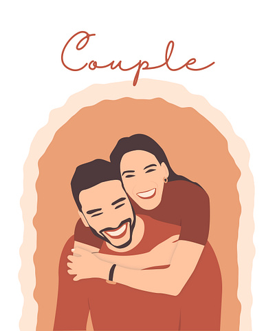 Couple - Illustration design graphic design illustration vector