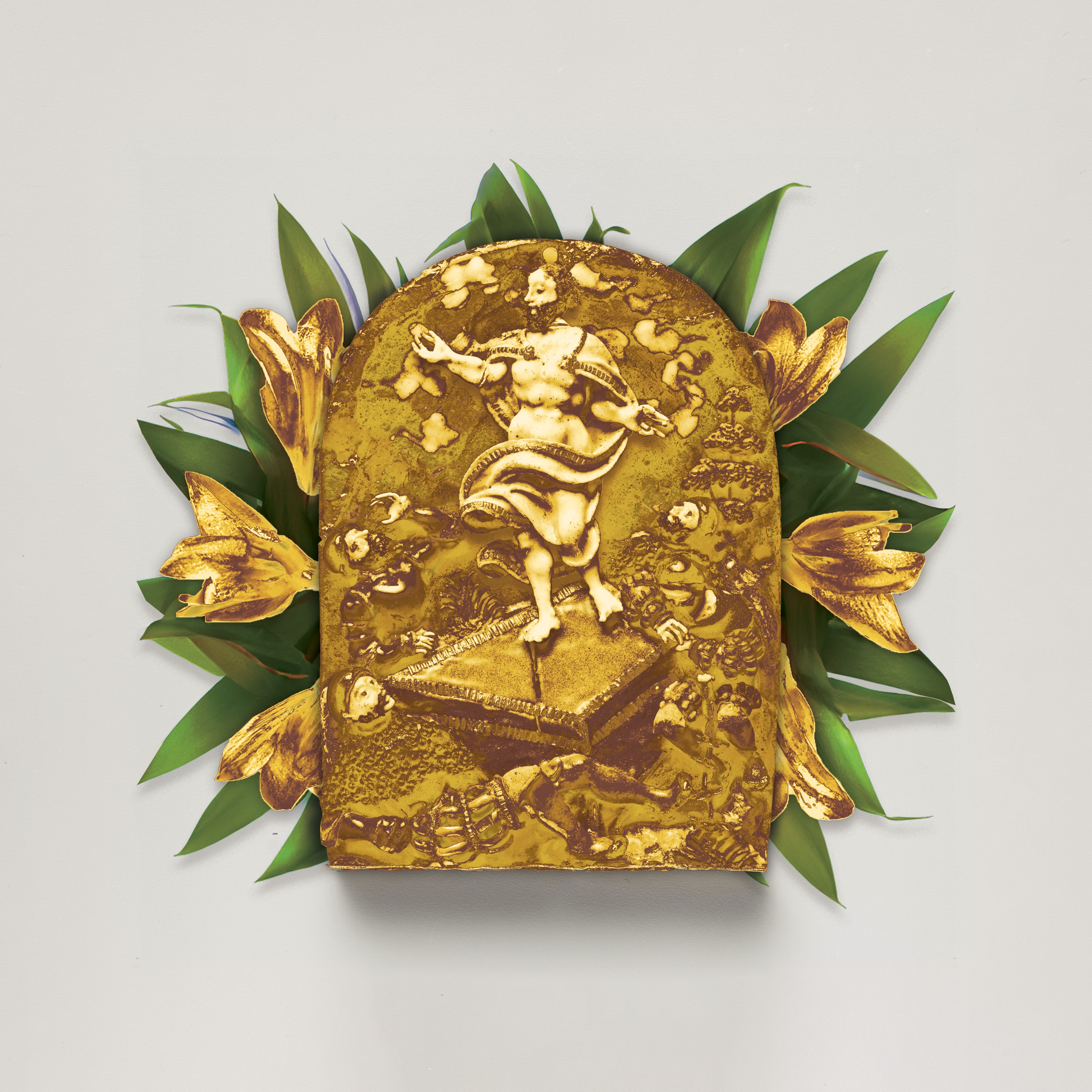 Awake Thou Wintry Earth album church collage cover easter jesus lilies resurrection worship