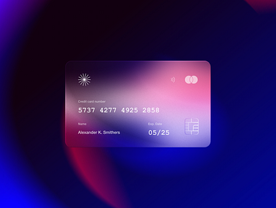 3D Metal Credit Card 3d card card design color figma gradient payment ui