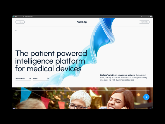 Halfloop - onepage design clinical design desktop doctor health homepage implant medical medicine mobile modern onepage patient ui ux web design web designer webdesign website