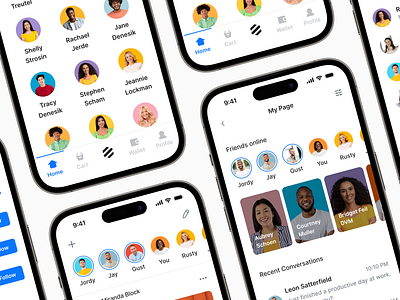 Mobile Socials - Lookscout Design System android design design system figma ios lookscout mobile mobile app modern responsive ui