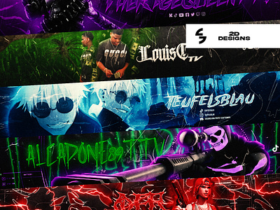 2D Designs by GstaikDesigns 3d banner banner banner and logo branding design fiverr free free textures freebie gaming gfx graphic design header illustration logo pack twitch banner twitter banner ui vector