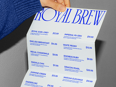 Royal Brew | Branding | Cafe brand design brand identity branding branding inspiration cafe design food graphic design graphic design inspiration identity inspiration inspo logo logo designer logo maker menu design packaging product design tea visual identity