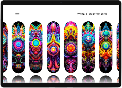New Skateboard brand E-commerce animation branding e commerce ecomm interaction skate skateboards ui ux web
