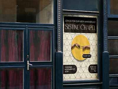 Design Challenge: Flyer For The Sistine Chapel branding flyer illustrator mockup sistine chapel