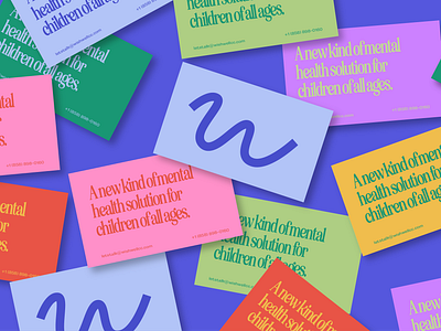 WishWell Branding branding children colorful graphic design kids logo mental health