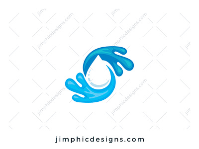 Splash Drop Logo branding design drop graphic design letter letter logo logo splash vector water water drop
