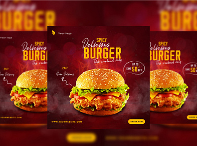 Burger Flyer Design burger flyer design flyer flyer design food flyer graphic design product design