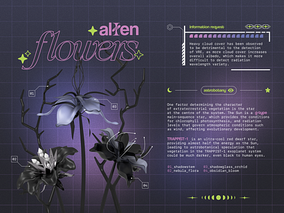 alien_flowers 3d graphic design