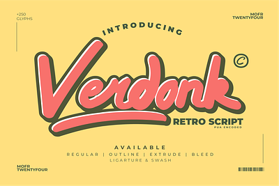 Verdonk - Retro Script timeless design
