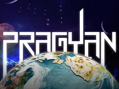 Space theme hackathon cover page design graphic design illustration poster ui