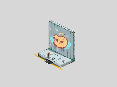 pixel graffiti art 8bit design graffiti illustration pixel pixel art procreate