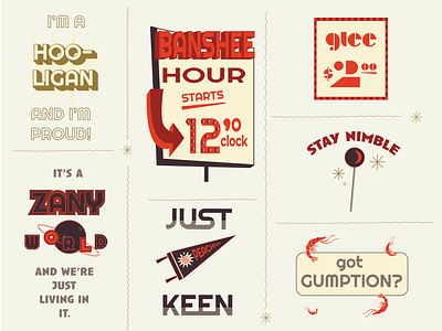 Favorite (Funky) Words branding custom font graphic design illustration typography