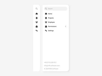 Left Menu app branding design graphic design icons landing page left menu menu product design ui ux