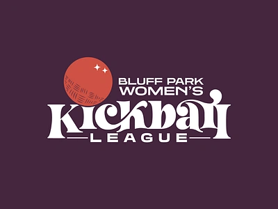 Kickball League Logo athletic branding logo sports women