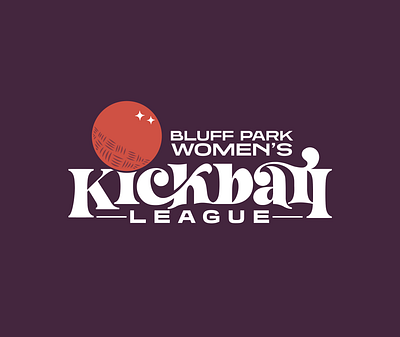 Kickball League Logo athletic branding logo sports women
