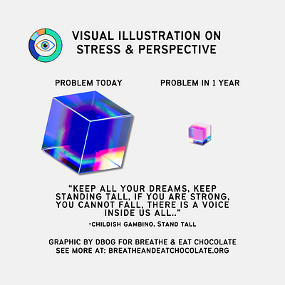 Visual Illustration on Stress and Perspective with Animation 3d animation graphic design motion graphics social media post