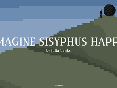 sisyphus 8 bit coding game design graphic design illustration