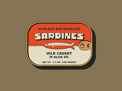 Sardine Tin + Type Design branding design digital art digital illutration font graphic design illustration logo vector