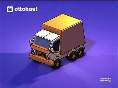 Ottohaul Illustration Test 3d branding design graphic design icon illustration line minimal moving ottohaul retro simple truck ui