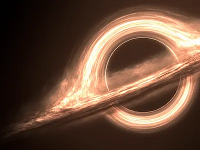 The Black Hole 3d cosmic motion graphics space