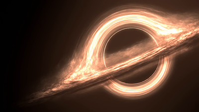 The Black Hole 3d cosmic motion graphics space
