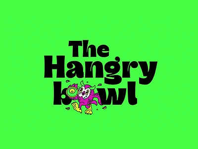 The Hangry bOwl . Branding & Packaging angry bowl branding character food graphic design hungry icon illustration logo owl packaging vintage