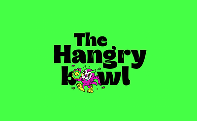 The Hangry bOwl . Branding & Packaging angry bowl branding character food graphic design hungry icon illustration logo owl packaging vintage