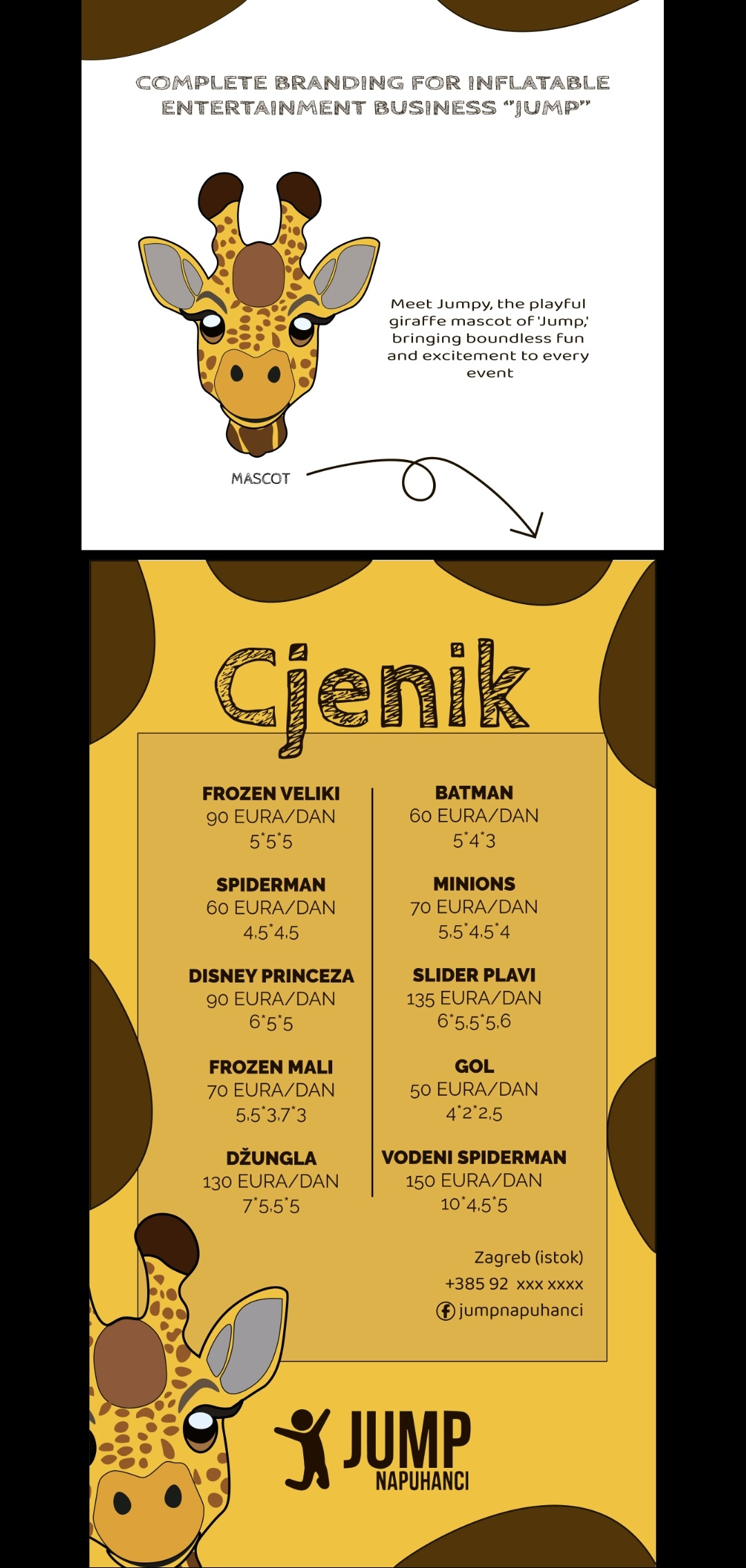 Branding for ''Jump" adobe adobe illustrator brand branding design graphic graphic design graphicdesign illustration logo pricelist vector