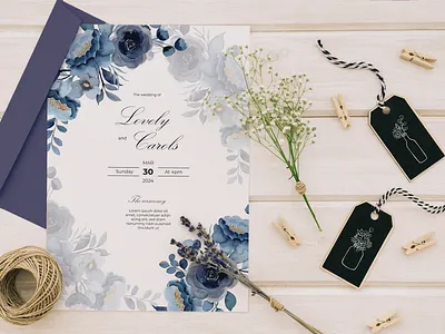 Beautiful wedding invitation card design business card design graphic design invitation card print