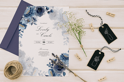 Beautiful wedding invitation card design business card design graphic design invitation card print