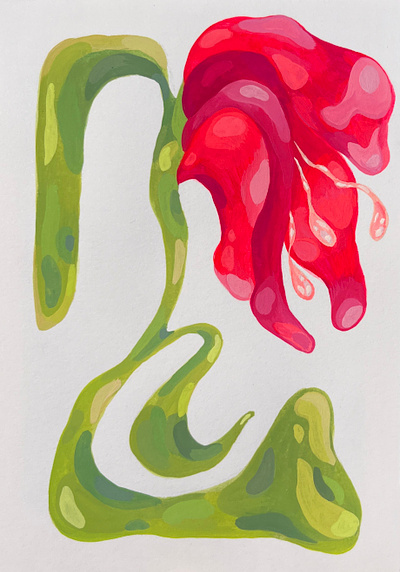 Hibiscus Flower gouache illustration illustrator painting plantart